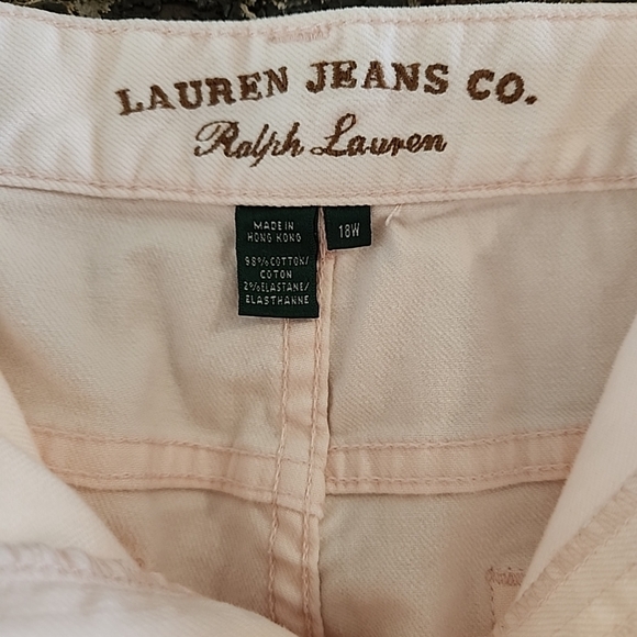 Ralph Lauren Womens Straight Leg Jeans Size 18 Light Pink - Picture 3 of 4
